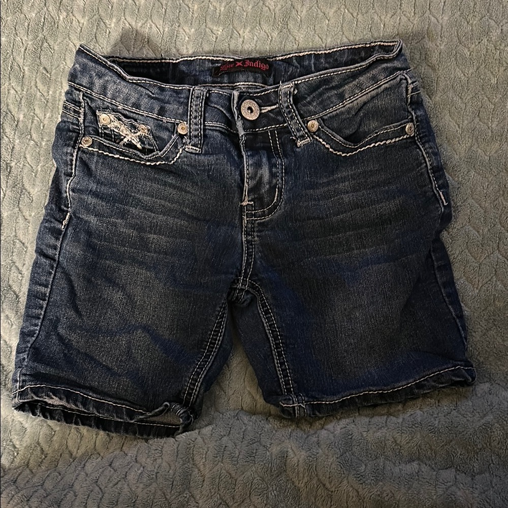 Love Indigo Denim Shorts girls size 8